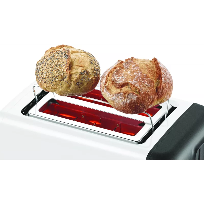 Bosch TAT3P421DE Toaster 2 Scheiben 970 W Schwarz, Weiß