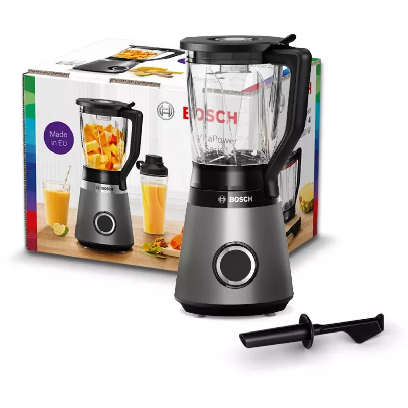 Bosch MMB6172SN Standmixer 1,5 L Tischmixer 1200 W Schwarz, Edelstahl