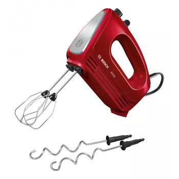 Bosch CleverMixx Handmixer 400 W Rot, Edelstahl