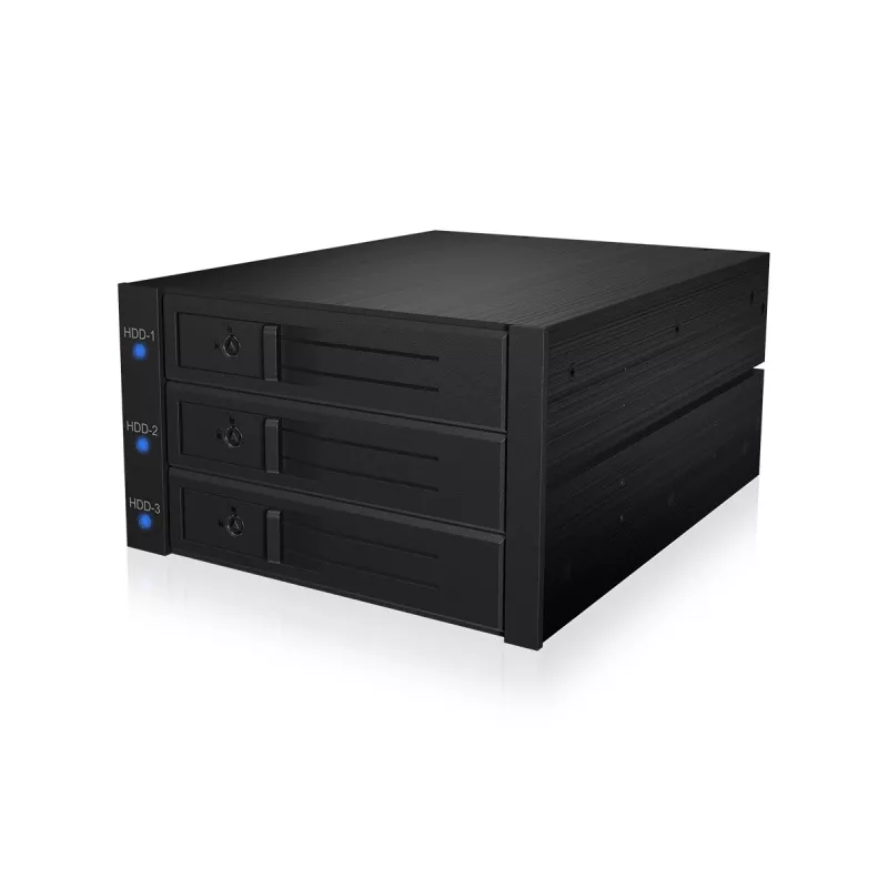 ICY BOX IB-573SSK-12G 8,89 cm (3,5 Zoll) Backplane Schwarz