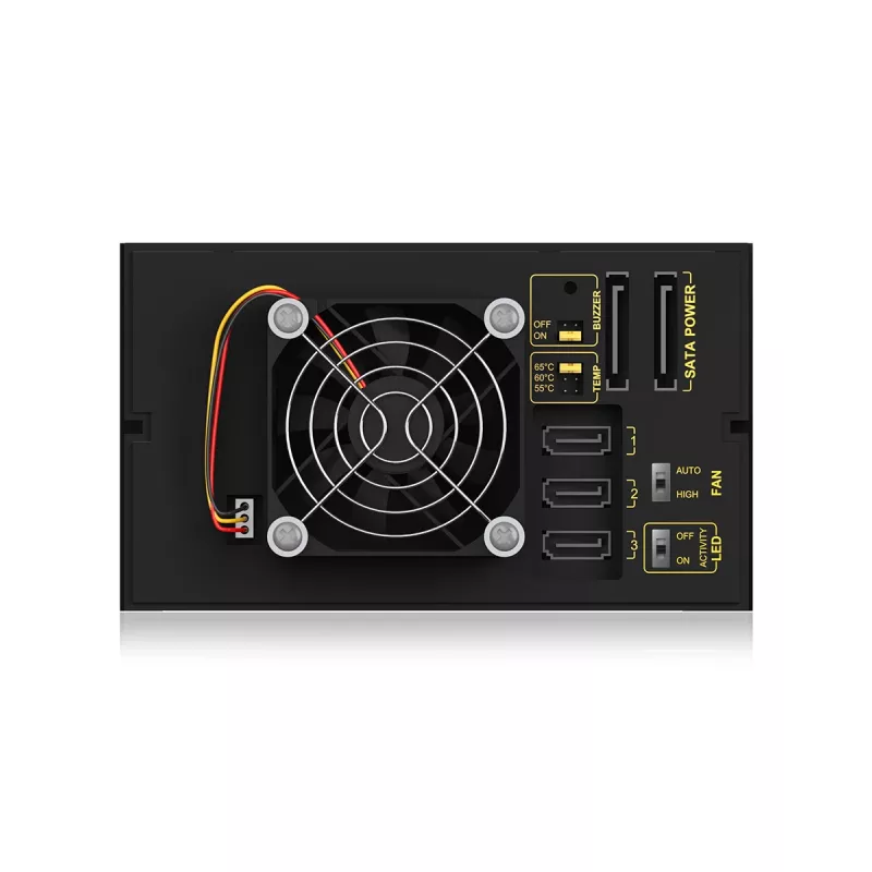 ICY BOX IB-573SSK-12G 8,89 cm (3,5 Zoll) Backplane Schwarz