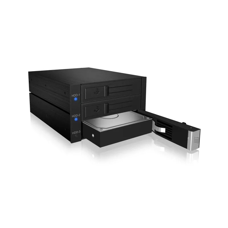 ICY BOX IB-573SSK-12G 8,89 cm (3,5 Zoll) Backplane Schwarz