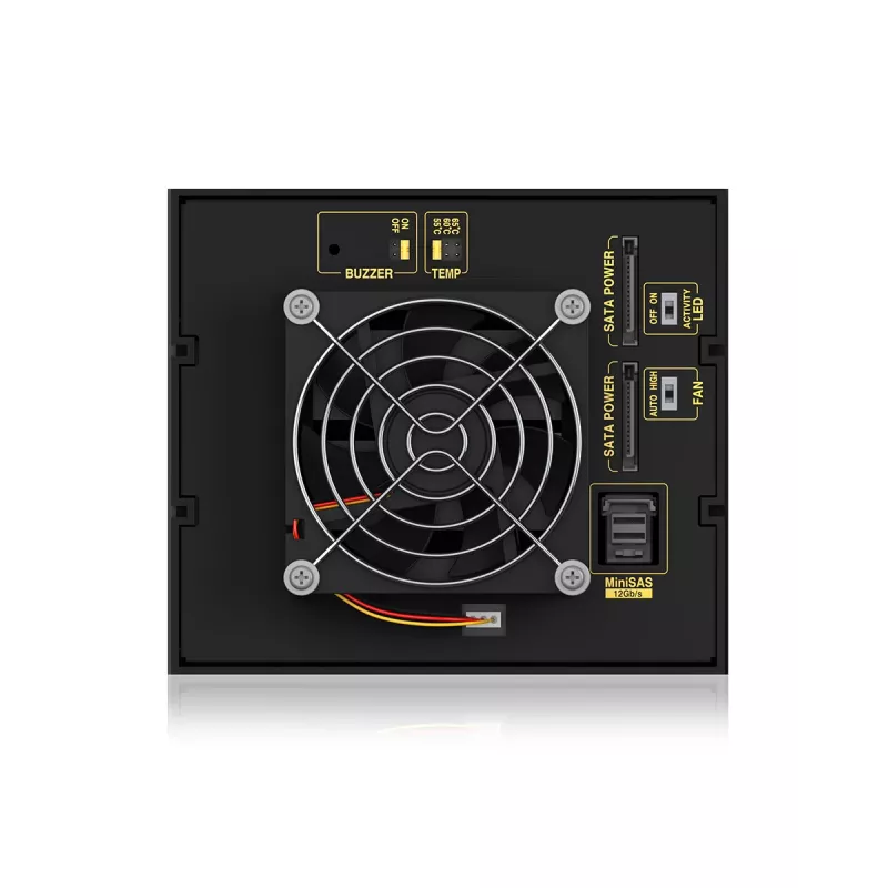 ICY BOX IB-574SSK-12G 8,89 cm (3,5 Zoll) Backplane Schwarz