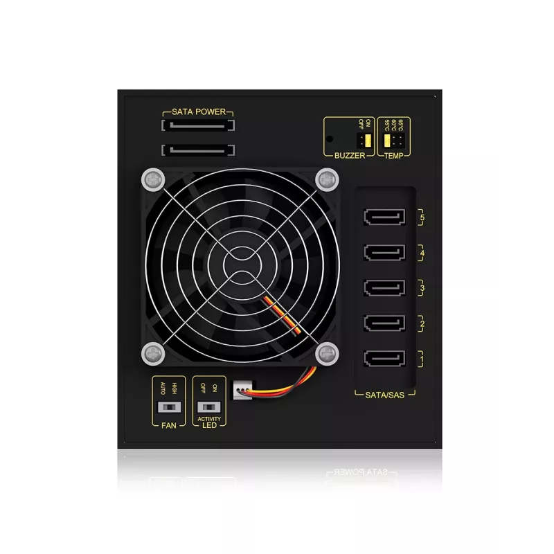 ICY BOX IB-575SSK-12G 8,89 cm (3,5 Zoll) Backplane Schwarz