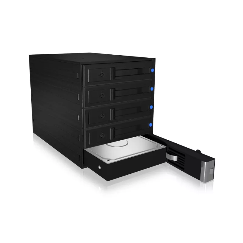 ICY BOX IB-575SSK-12G 8,89 cm (3,5 Zoll) Backplane Schwarz