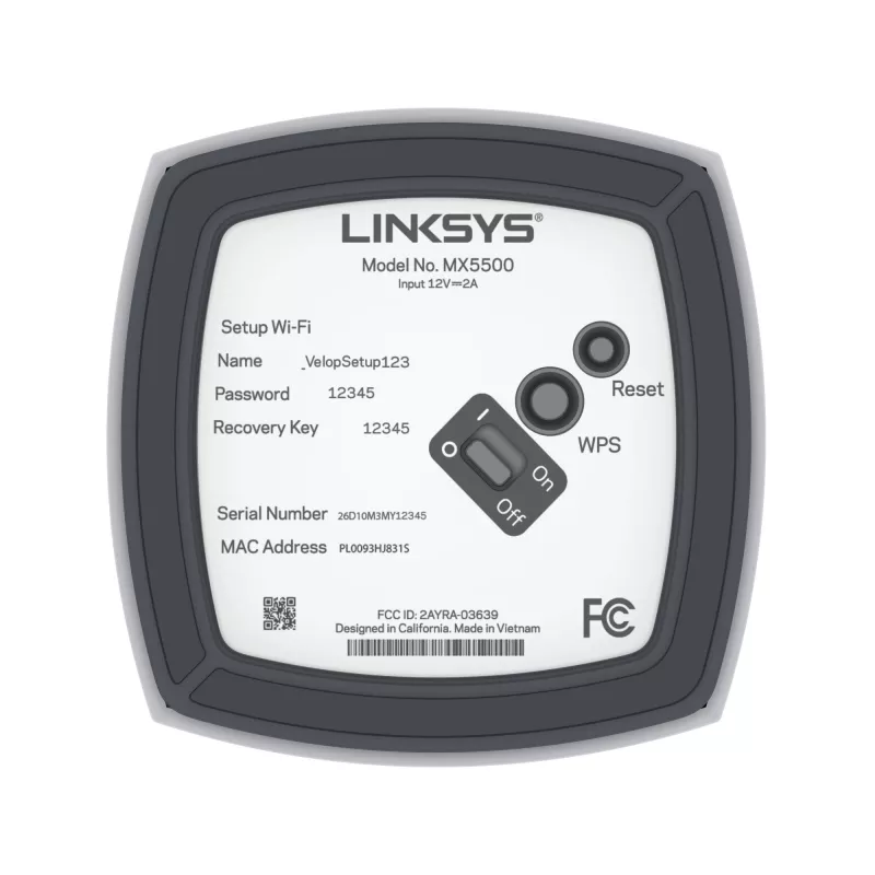 Linksys AX5400 Whole Home Mesh WiFi 6 Dual-Band System, 2er-Pack