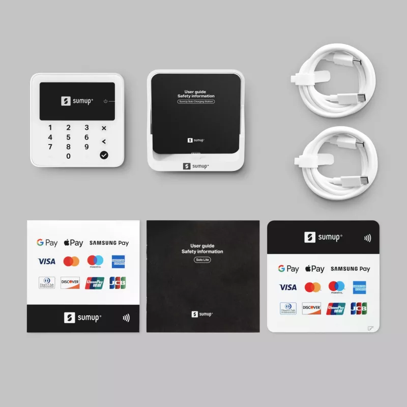SumUp Solo Lite Smartcard-Lesegerät Batterie Weiß