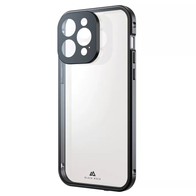 Hama 360° Glas Handyhülle Abdeckung Schwarz für iPhone 15 Pro Max 6,7 Zoll