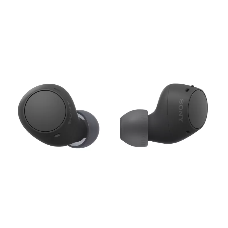 Headset Sony WF-C510 In-Ear True Wireless Ohrhörer, Bluetooth 5.3, IPX4, 6 mm Treiber, 22 h Akku (mit Ladecase) — Schwarz