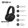 Kabelgebundenes Over-Ear-Headset Sony INZONE H3 – Schwarz, Modell MDRG300B.CE7