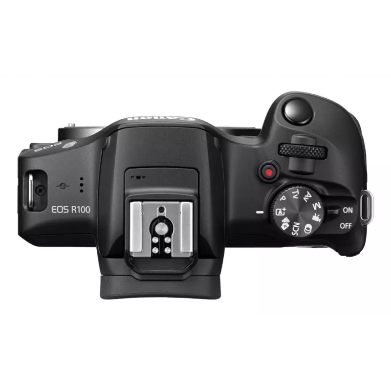 Mirrorless camera body Canon EOS R100, 24.1 MP CMOS, 6000×4000, 4K, Schwarz