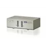 ATEN 2-Port USB VGA KVM mit Audio (KVM-Kabel enthalten), 2048 x 1536 Pixel, QXGA, 0,142 W, Grau