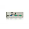 ATEN 2-Port USB VGA KVM mit Audio (KVM-Kabel enthalten), 2048 x 1536 Pixel, QXGA, 0,142 W, Grau