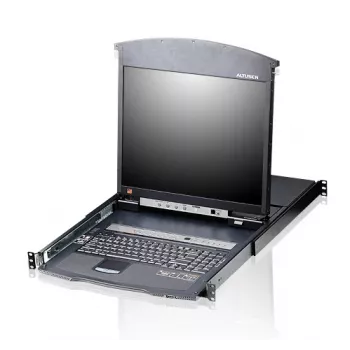 ATEN KL1508AN Rack-Konsole 48,3 cm (19 Zoll) Schwarz 1U