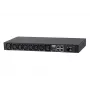 ATEN 32A 8-fach 1HE Metered eco PDU, Metered, 1HE, Schwarz, LCD, 8 AC-Ausgänge, C13-Kupplung, C19-Kupplung