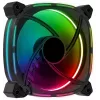 Aerocool ASTRO12 PC-Lüfter 12cm LED RGB Antivibration 6 Pins Schwarz