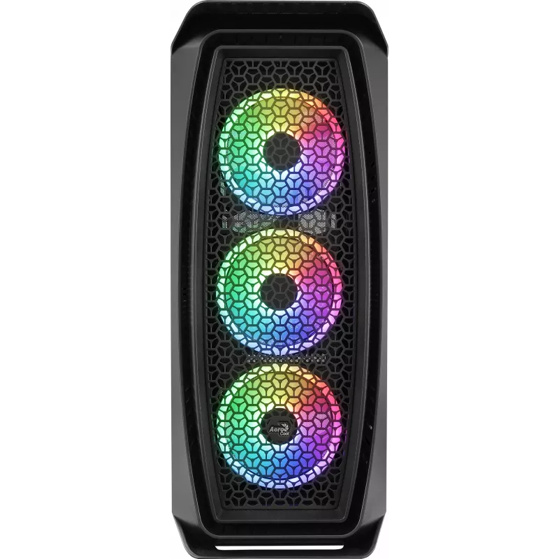 Aerocool Aero One Duo ATX PC-Gehäuse 4x ARGB-Lüfter 12 cm + Frontgitter