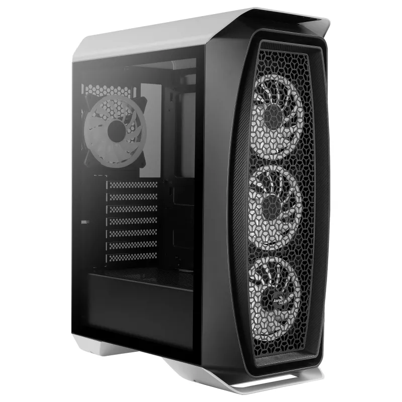 Aerocool AEROONEDUOWHV1 Gaming ATX-Gehäuse 4xARGB-Lüfter Weiß