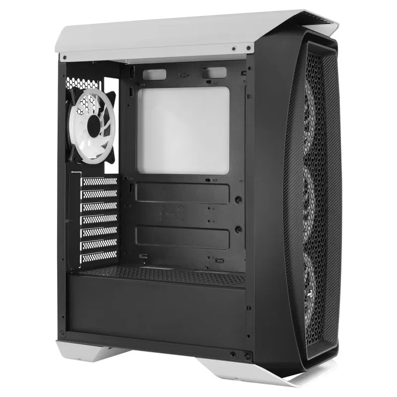 Aerocool AEROONEDUOWHV1 Gaming ATX-Gehäuse 4xARGB-Lüfter Weiß