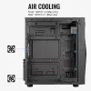 Aerocool Glider Tempered Glass Schwarz