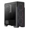 Aerocool Ore Tempered Glass Midi Tower Schwarz