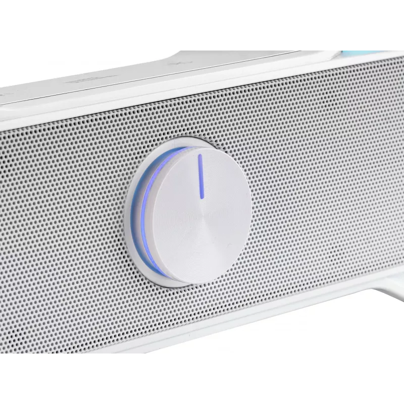 Mars Gaming MSBX, weiße Lautsprecher-Soundbar 10W, 10 W, 10 W, Weiß, Kabelgebunden & Kabellos, 435 mm, 85 mm