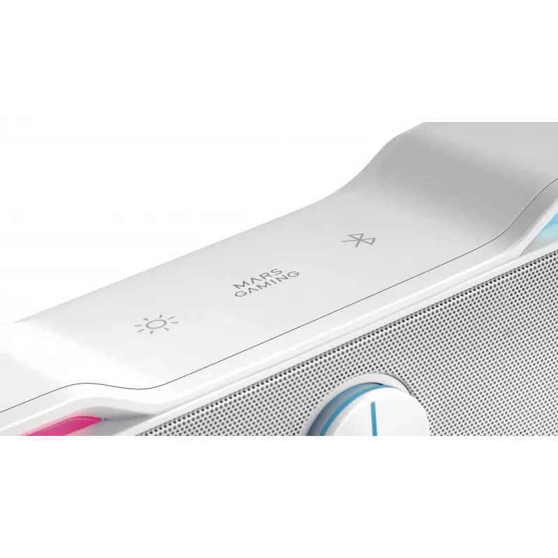 Mars Gaming MSBX, weiße Lautsprecher-Soundbar 10W, 10 W, 10 W, Weiß, Kabelgebunden & Kabellos, 435 mm, 85 mm