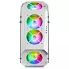 Mars Gaming MC51W Weiß PC-Gaming-ATX-Gehäuse mit doppeltem Hartglas, 5x RGB 12cm Lüfter