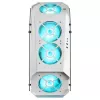 Mars Gaming MC51W Weiß PC-Gaming-ATX-Gehäuse mit doppeltem Hartglas, 5x RGB 12cm Lüfter