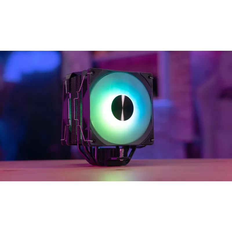 Aerocool Rime 4 Dual Prozessor-Luftkühler 12 cm Schwarz 1 Stück