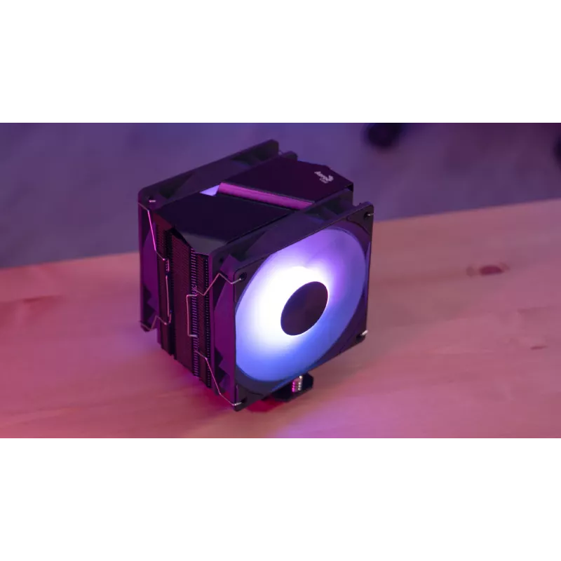 Aerocool Rime 4 Dual Prozessor-Luftkühler 12 cm Schwarz 1 Stück