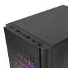 Mars Gaming MC300 Micro ATX Tempered Glass PC Case 3xFRGB Fan Schwarz