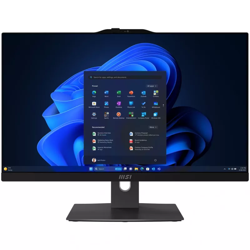 MSI Modern AM242TP 1M-1227EU Intel Core 5 120U 60,5 cm (23,8 Zoll) 1920 x 1080 Pixel Touchscreen All-in-One-PC 8 GB DDR5-SDRAM 512 GB SSD Windows 11 Pro Wi-Fi 6E (802.11ax) Schwarz