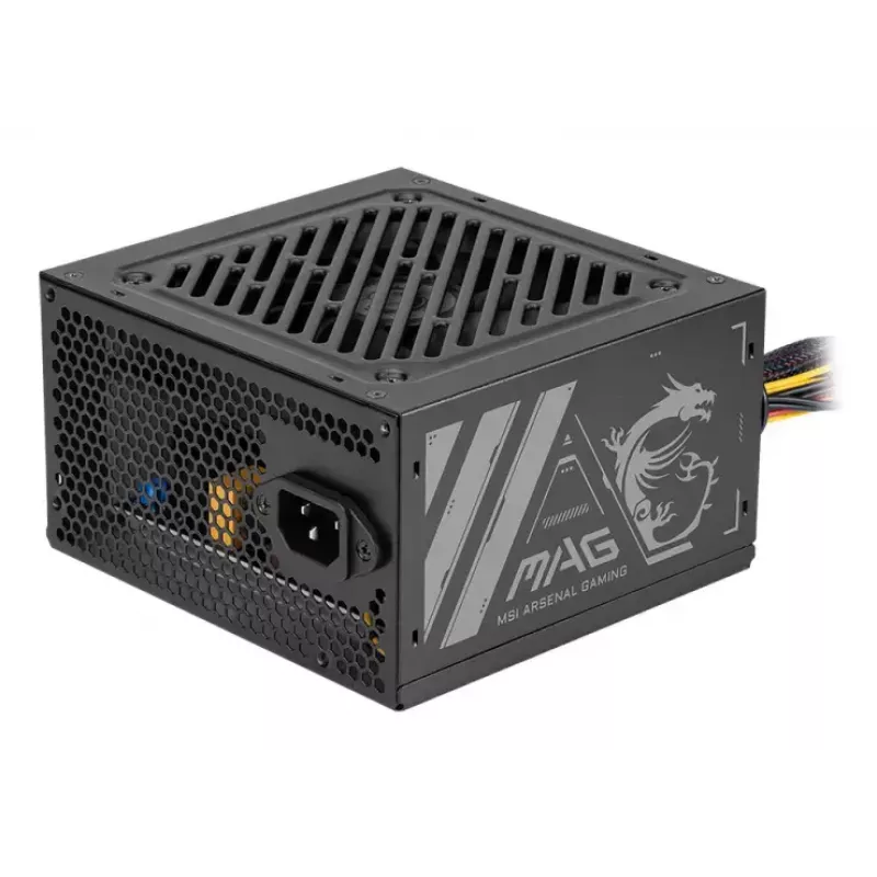 Netzteil MSI MAG A500N-H 500 W ATX 24-Pin, aktive Kühlung, schwarz