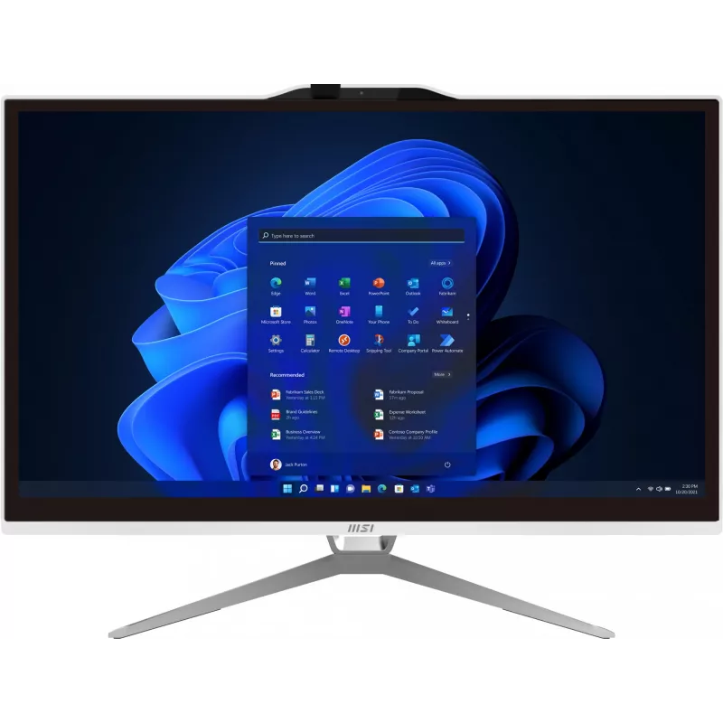 All-in-One PC MSI Pro AP222T 13M-437XEU — 21,5 Zoll FHD Touch, Intel Core i3-13100, 8GB DDR4, 512GB SSD, Intel UHD 730, Weiß