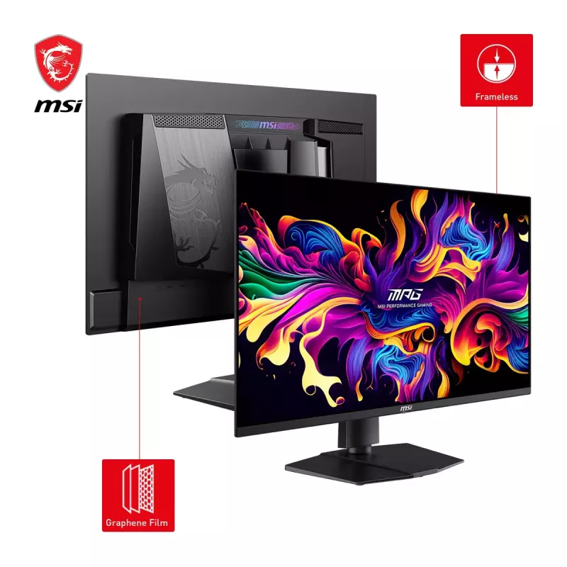 MSI MPG 271QRXDE QD-OLED Computermonitor 67,3 cm (26,5 Zoll) 2560 x 1440 Pixel Wide Quad HD Schwarz
