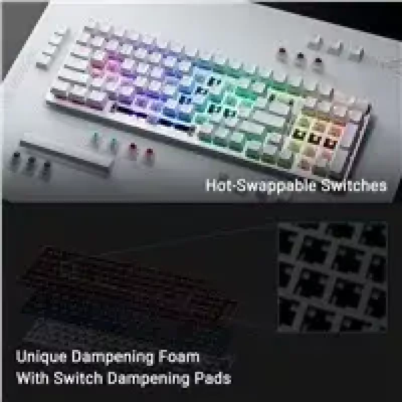 ASUS X901 SCOPE II 96 WL/WHT/NXSW/US/PBT Tastatur Gaming USB + RF Wireless + Bluetooth Weiß