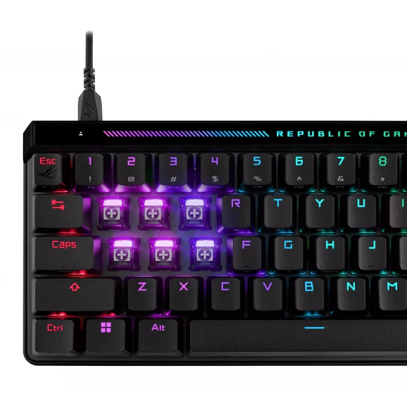 ASUS M605 ROG FALCHION ACE HFX/HFX/US/PBT Tastatur Gaming USB QWERTY US International Schwarz