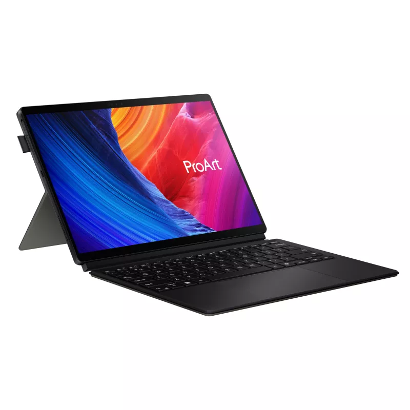 ASUS ProArt PZ13 HT5306QA-LX004W Copilot+ PC Snapdragon X1P-42-100 Hybrid (2-in-1) 33,8 cm (13,3 Zoll) Touchscreen 3K 16 GB LPDDR5x-SDRAM 1 TB SSD Wi-Fi 7 (802.11be) Windows 11 Home Deutsch Schwarz