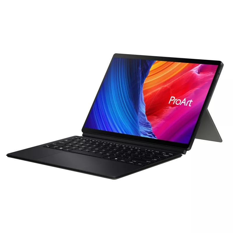 ASUS ProArt PZ13 HT5306QA-LX004W Copilot+ PC Snapdragon X1P-42-100 Hybrid (2-in-1) 33,8 cm (13,3 Zoll) Touchscreen 3K 16 GB LPDDR5x-SDRAM 1 TB SSD Wi-Fi 7 (802.11be) Windows 11 Home Deutsch Schwarz