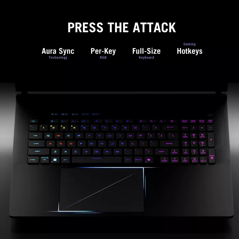 ASUS ROG Strix SCAR 18 G835LW-SA038W Intel Core Ultra 9 275HX Laptop 45,7 cm (18 Zoll) WQXGA 64 GB DDR5-SDRAM 2 TB SSD NVIDIA GeForce RTX 5080 Wi-Fi 7 (802.11be) Windows 11 Home Schwarz