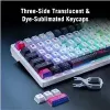 Mechanische kabellose Tastatur ASUS ROG Azoth X — US-Layout, Bluetooth & RF 2,4 GHz, Weiß