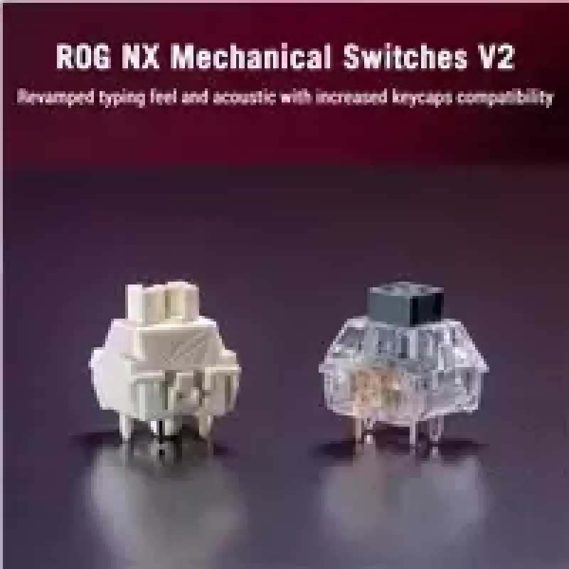 Mechanische kabellose Tastatur ASUS ROG Azoth X — US-Layout, Bluetooth & RF 2,4 GHz, Weiß