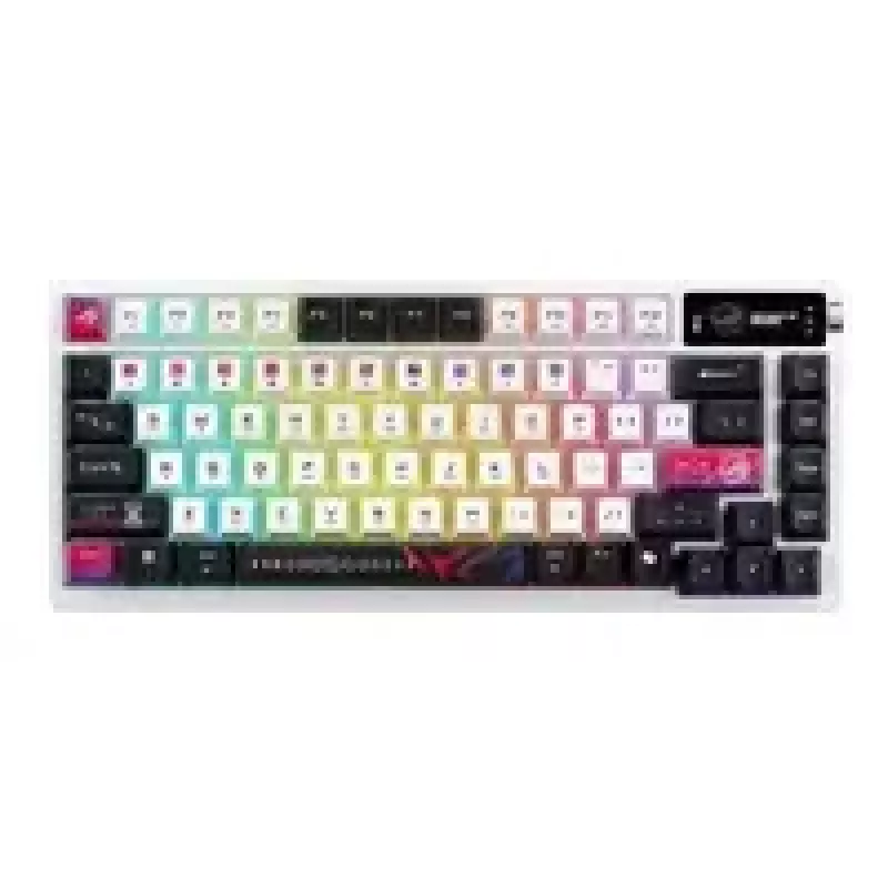 Mechanische kabellose Tastatur ASUS ROG Azoth X — US-Layout, Bluetooth & RF 2,4 GHz, Weiß