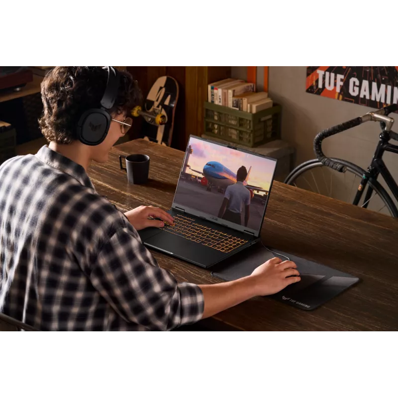 ASUS TUF Gaming F16 FX608JPR-QT014W Intel® Core™ i7 i7-14650HX Laptop 40,6 cm (16 Zoll) WQXGA 32 GB DDR5-SDRAM 1 TB SSD NVIDIA GeForce RTX 5070 Wi-Fi 6E (802.11ax) Windows 11 Home Niederländisch Schwarz, Grau