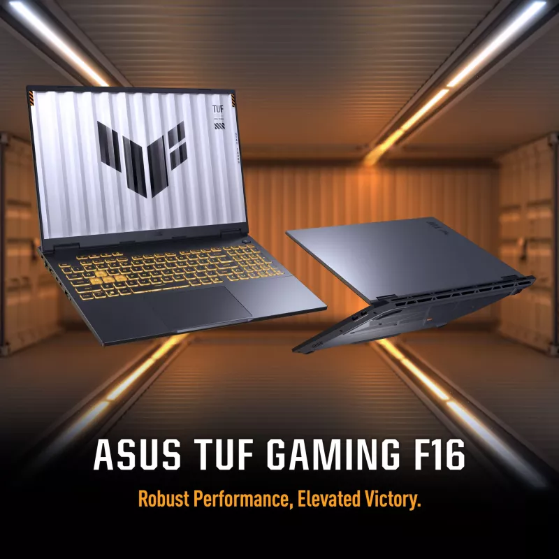 ASUS TUF Gaming F16 FX608JPR-QT014W Intel® Core™ i7 i7-14650HX Laptop 40,6 cm (16 Zoll) WQXGA 32 GB DDR5-SDRAM 1 TB SSD NVIDIA GeForce RTX 5070 Wi-Fi 6E (802.11ax) Windows 11 Home Niederländisch Schwarz, Grau