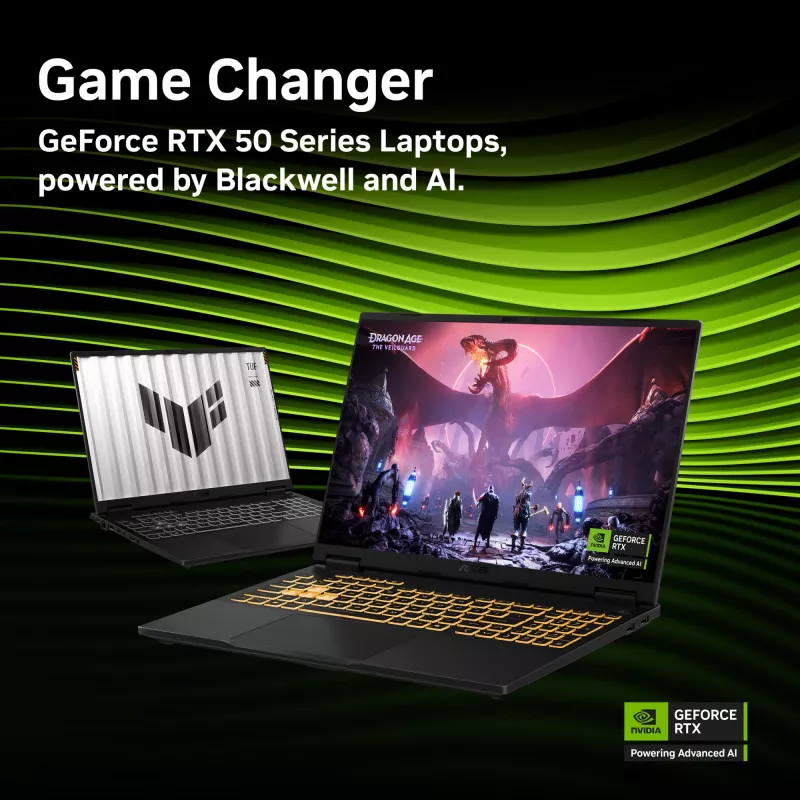 ASUS TUF Gaming F16 FX608JPR-QT014W Intel® Core™ i7 i7-14650HX Laptop 40,6 cm (16 Zoll) WQXGA 32 GB DDR5-SDRAM 1 TB SSD NVIDIA GeForce RTX 5070 Wi-Fi 6E (802.11ax) Windows 11 Home Niederländisch Schwarz, Grau