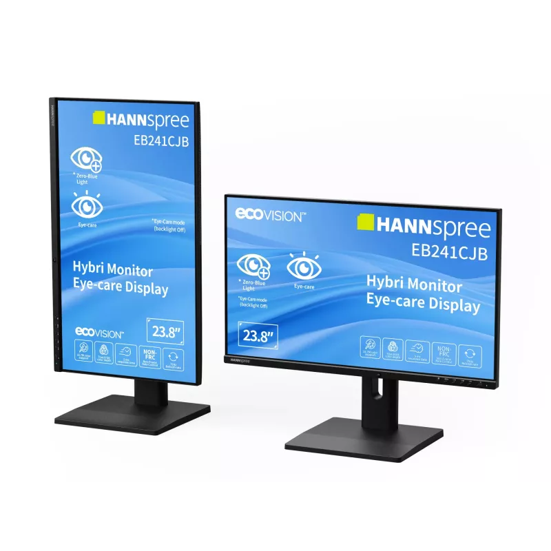 Hannspree Hybri Monitor EB241CJB Computer-Monitor 60,5 cm (23,8 Zoll) 1920 x 1080 Pixel Full HD LCD Schwarz
