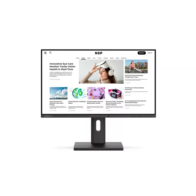 Hannspree Hybri Monitor EB241CJB Computer-Monitor 60,5 cm (23,8 Zoll) 1920 x 1080 Pixel Full HD LCD Schwarz