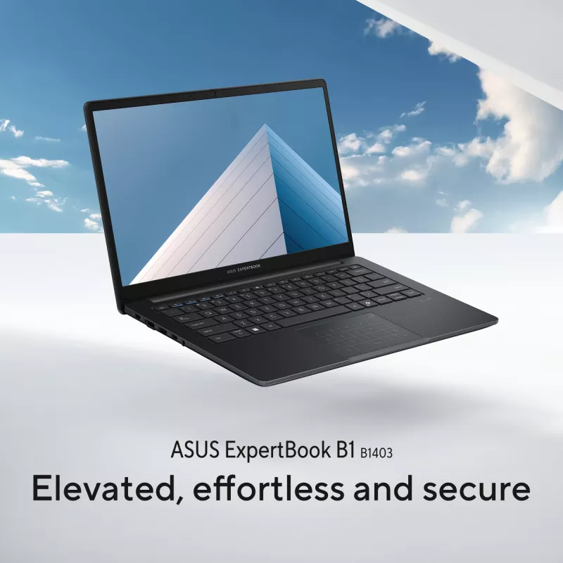 ASUS ExpertBook B1 B1403CVA-S63754X Intel® Core™ i7 i7-13620H Laptop 35,6 cm (14 Zoll) Full HD 16 GB DDR5-SDRAM 512 GB SSD Wi-Fi 6E (802.11ax) Windows 11 Pro US International Schwarz, Grau